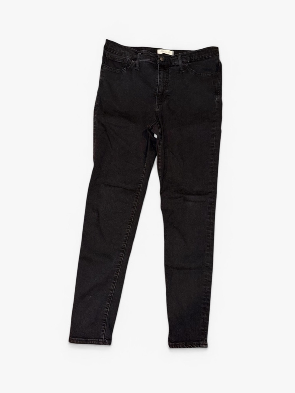 Madewell Black Straight Leg Jeans Size 32 High Rise Classic Denim